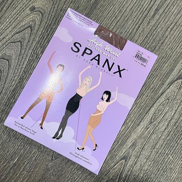 NWT SPANX Womens High-Waisted Pantyhose Shaper Sheer Leg Shapewear Cocoa Size G - Picture 1 of 4